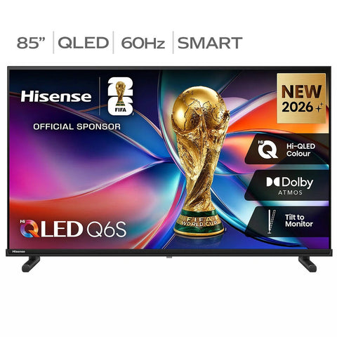 Hisense 85 Inch Q6S QLED 4K Smart TV Dolby Vision and Atmos 85Q6SAU