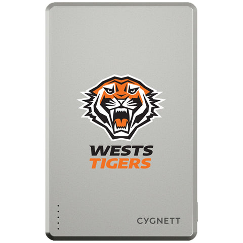 Cygnett NRL 5K Magnetic Power Bank Wests Tigers Wireless Charging CY5850PBCHE