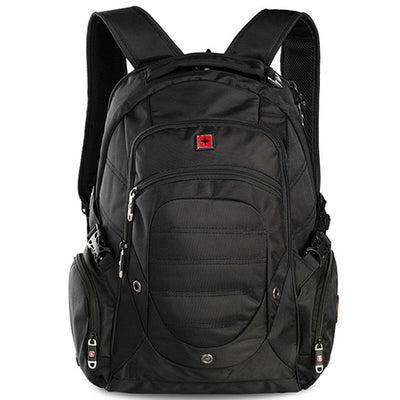 SWISSWIN Laptop Backpack 38L 432mm Water Resistant Black SW9275I