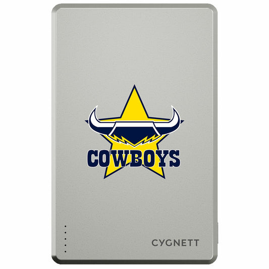 Cygnett NRL 5K Magnetic Power Bank North Queensland Cowboys Wireless CY5838PBCHE