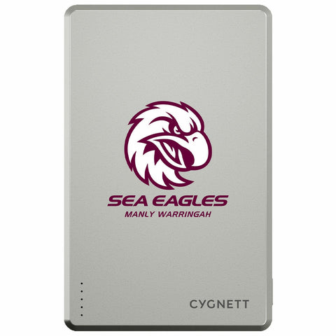 Cygnett NRL 5K Magnetic Power Bank Manly Warringah Sea Eagles Wireless CY5830PBCHE