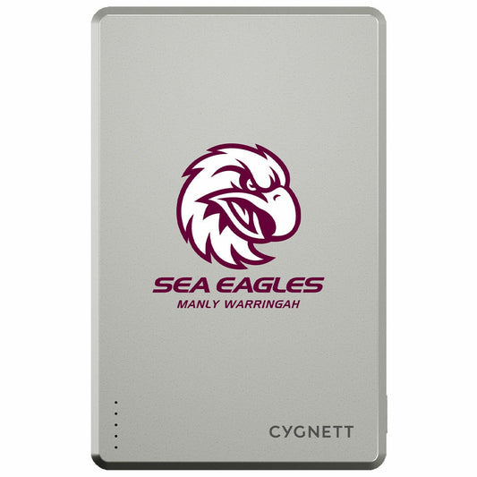 Cygnett NRL 5K Magnetic Power Bank Manly Warringah Sea Eagles Wireless CY5830PBCHE