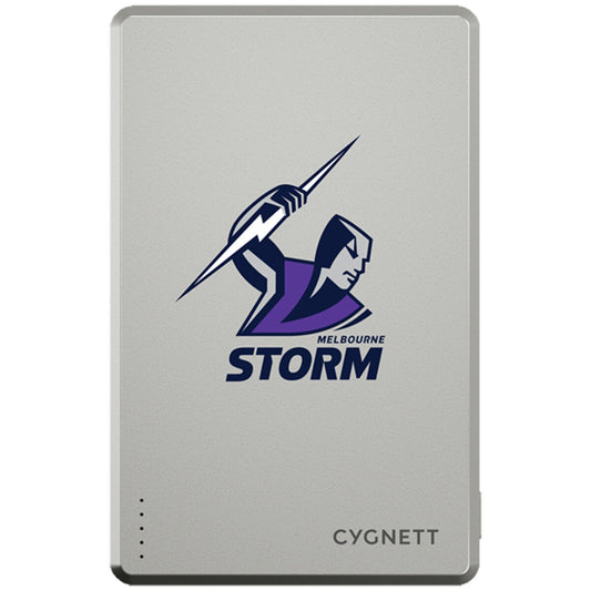 Cygnett NRL 5K Magnetic Power Bank Melbourne Storm Wireless Charging CY5832PBCHE