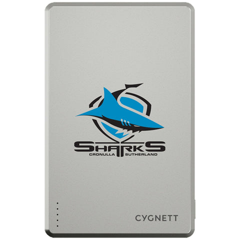 Cygnett NRL 5K Magnetic Power Bank Cronulla-Sutherland Sharks Wireless CY5824PBCHE