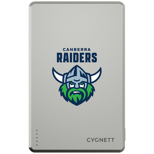 Cygnett NRL 5K Magnetic Power Bank Canberra Raiders Wireless CY5820PBCHE