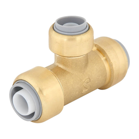 Smartex Pex Reducing Tee - 20 x 20 x 16mm - Lead Free Brass - Push-Fit - Auzzistore