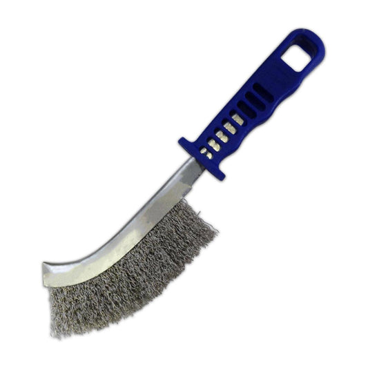 Josco Scratch Brush Stainless Steel 70mm Green Handle Rust Removal - Auzzistore