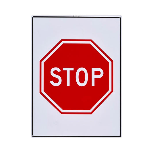 Sandleford Stop Sign - 450 x 600mm - Polypropylene - Outdoor Use - Auzzistore