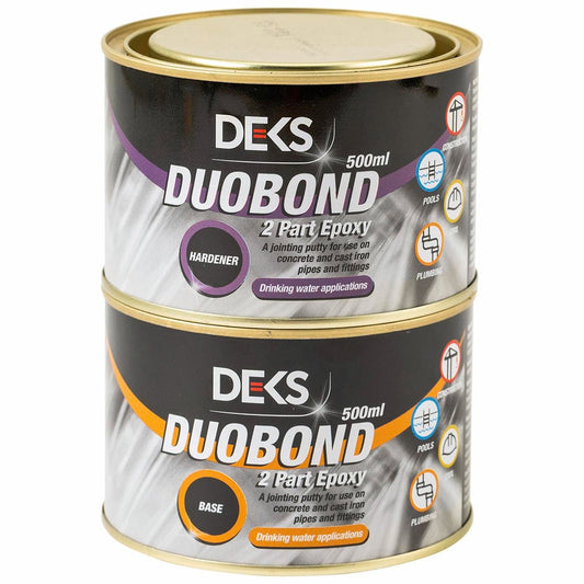 Deks Jointing Putty - 1L Two Part Epoxy - Grey - Water Safe - Durable - Auzzistore