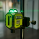 Ryobi 25m 360 Green Line Laser - Self-Leveling - Accurate Alignment