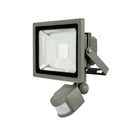 Brilliant 20W Grey Ranger III LED Floodlight with Sensor 1800 Lumens - Auzzistore