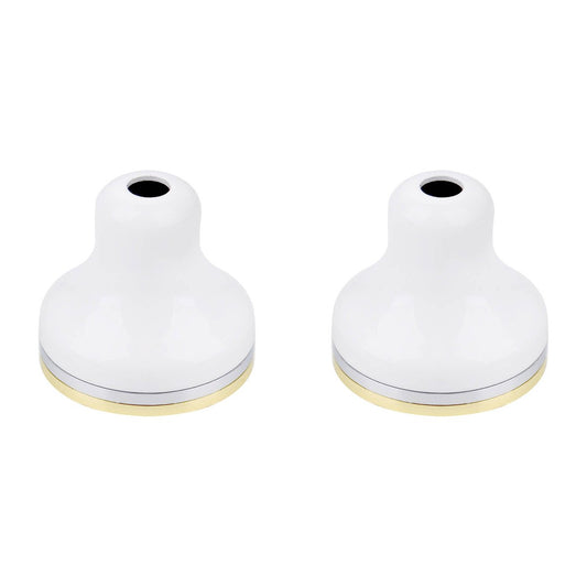 Shaw Mason White Brass Basin Flange - 96mm x 172mm - Durable & Leak-Proof