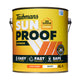 Taubmans 4L White Low Sheen Exterior Paint - UV Protection - Fast Drying