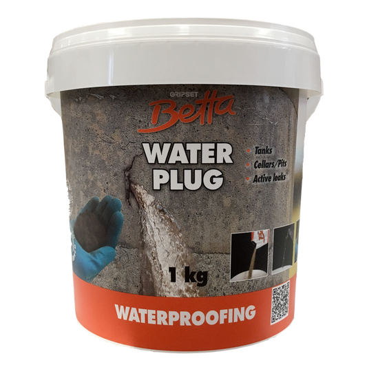 Gripset Betta Water Plug - 1kg - Powder - Rapid Setting Sealant - Auzzistore