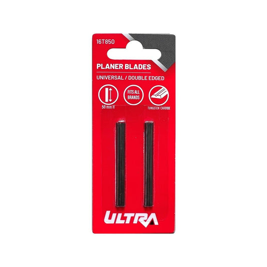 Ultra 50mm Tungsten Carbide Planer Blades 2 Pack - Reversible - Durable - Auzzistore