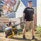 DEWALT Oxide Black Crew Neck Shirt L - 50+ UPF Sun Protection - Durable Cotton Blend