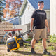 DEWALT Oxide Black Crew Neck Shirt M - Durable Cotton Blend - UPF 50+