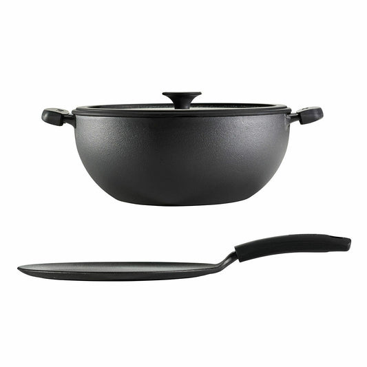 Tramontina Cast Iron Kadai And Tawa Set 3 Piece Pre-Seasoned — image 2