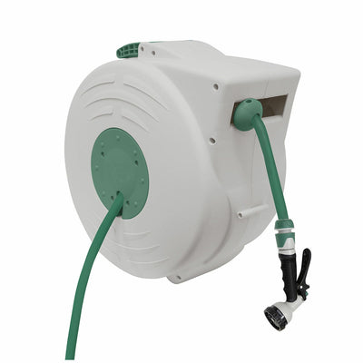 Hills Auto Retracting Hose Reel 25m Retractable UV Resistant Garden Hose