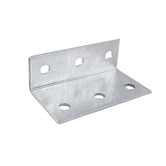 Carinya Reinforcing Angle Bracket 140 x 75 x 50mm - Hot Dipped Galvanised - Silver - Auzzistore