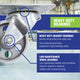 Easyroll Castor - 75mm - Cast Iron - High Load Capacity