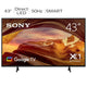 Sony 43 Inch X77L 4K HDR Smart TV Processor X1 KD43X77L