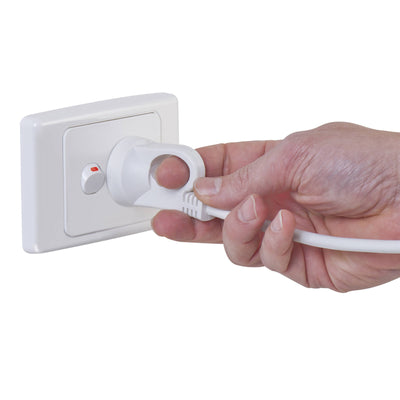 Arlec 2m White Ring Pull Extension Lead - PVC - Safe & Convenient
