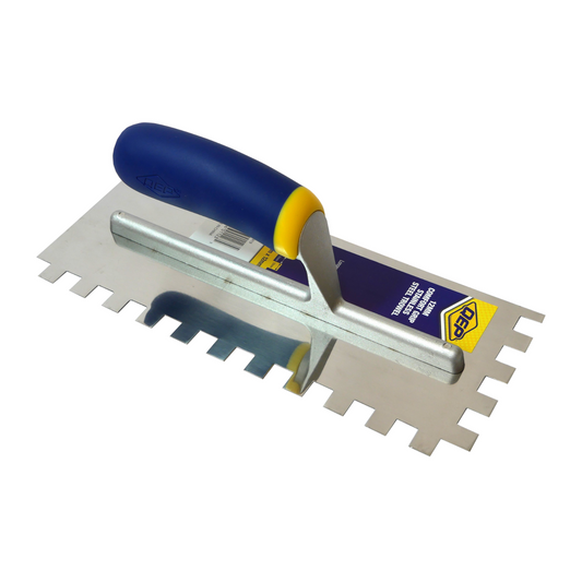 Qep 12mm Square Notch Stainless Steel Trowel - 280mm x 115mm - Durable Design - Auzzistore
