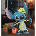 Disney Traditions Stitch Spooky Skeleton Figurine 438mm Glow In The Dark