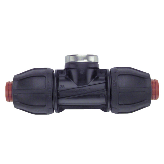 Philmac Rural Tee - 1-1/2" x 1-1/2" x 1-1/2" - Polypropylene - Australian Made - Auzzistore