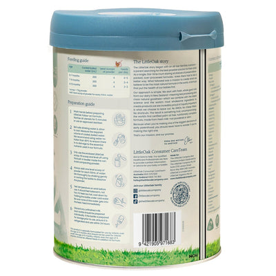 LittleOak Goat Milk Follow On Formula Stage 2 800g 6 Pack Grass Fed