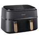 Philips 3000 Series Dual Basket Air Fryer 9 Litre 2300W Black NA352