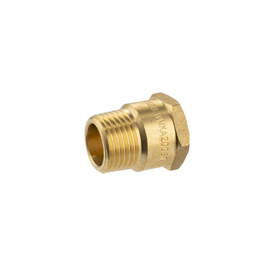 Brasshards 15mm Brass Male Female Threaded Adaptor - Lead-Free - Corrosion Resistant - Auzzistore