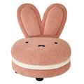 Aesthetik Kids Miffy Macaron Chair in Pink Boucle Fleece with Non-Slip Base and 80kg Capacity