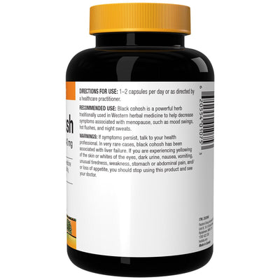 Holista Black Cohosh 40mg 210 Capsules Vegan Menopause Support