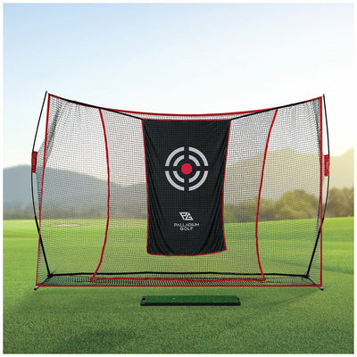 Palladium Golf Practice Driving Range Kit 3000 x 2100mm Net With Hitting Mat