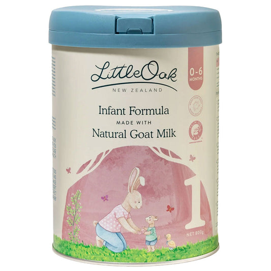 LittleOak Natural Goat Milk Stage 1 Toddler Milk 800g 6 Pack Olive Oil