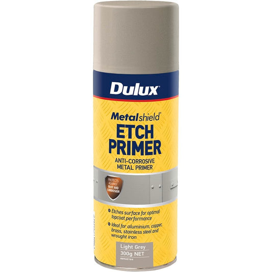 Dulux Metalshield Etch Primer Spraypak 300g Light Grey Anti-Corrosive - Auzzistore