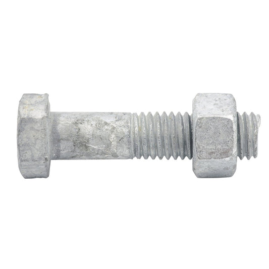 Zenith M12 x 50mm Hot Dip Galvanised Hex Head Bolts and Nuts 12 Pack – view 2 - Auzzistore
