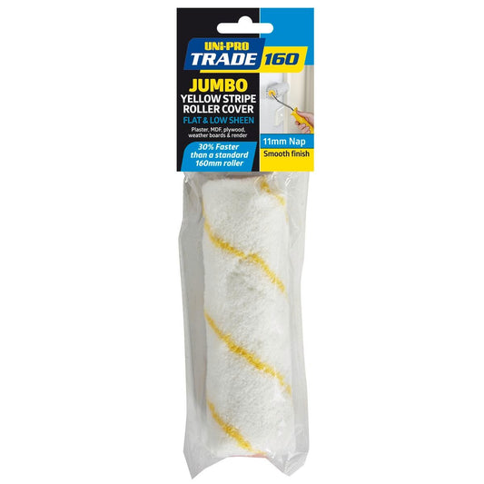 UNi-PRO Trade 160mm Jumbo Fabric Roller Cover 11mm Nap Easy Use - Auzzistore
