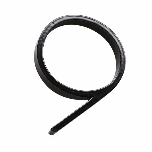 Sandleford 120mm Black Slimline House Number 9 - Steel - Weather Resistant - Modern Design