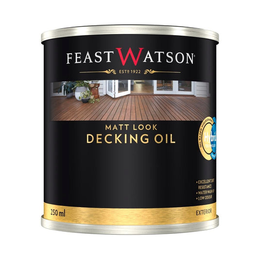 Feast Watson Merbau Matt Look Decking Oil 250ml Water Based Protection - Auzzistore