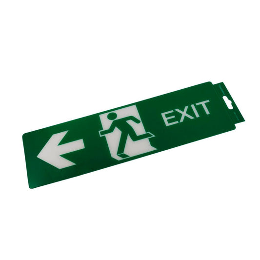 Sandleford Self Adhesive Left Exit Sign 330x110mm Strong Adhesive - Auzzistore