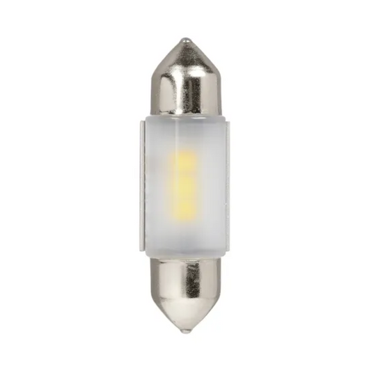 Narva 12V 24V Cool White LED Festoon Globe 2 Pack - 36mm - 105 Lumens