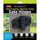 TruClose® Self-Closing Safety Gate Hinges - Adjustable - Black - Durable