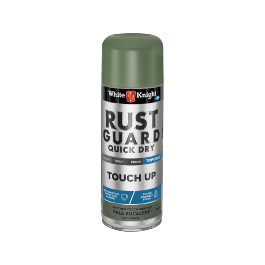 White Knight Rust Guard Spray Paint - 300g - Pale Eucalypt - Acrylic - Quick Drying - Auzzistore
