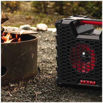 ION Audio Tailgater Tough Portable Bluetooth Speaker IPX5 10 Hour Playback
