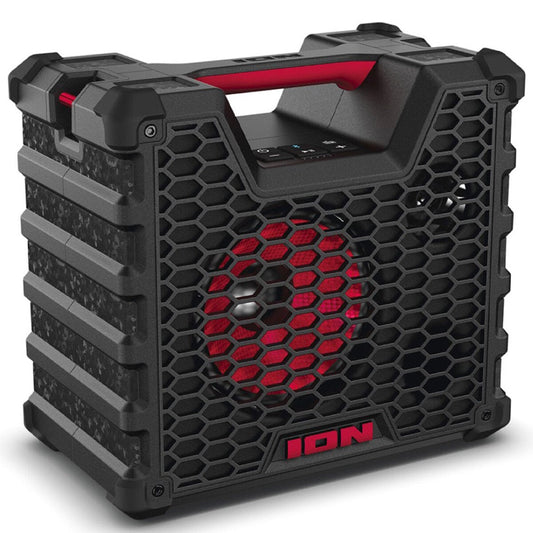 ION Audio Tailgater Tough Portable Bluetooth Speaker IPX5 10 Hour Playback
