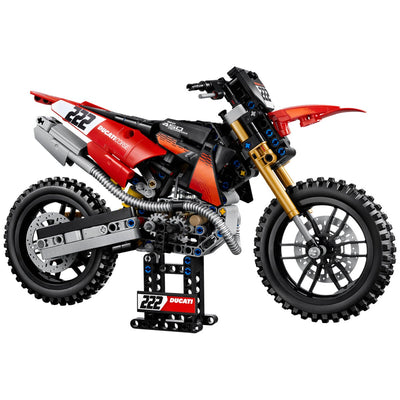 LEGO Technic Ducati Desmo450 MX Factory Motorcycle Building Set 457 Pieces 42238