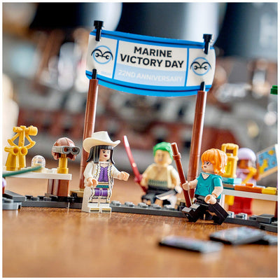 LEGO One Piece Garp's Marine Battleship Building Set 8 Minifigures 75646